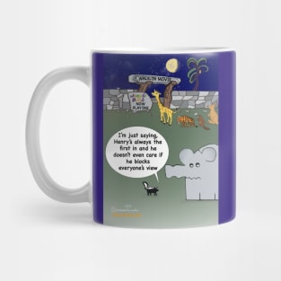 Enormously Funny Cartoons Blocking the View Mug